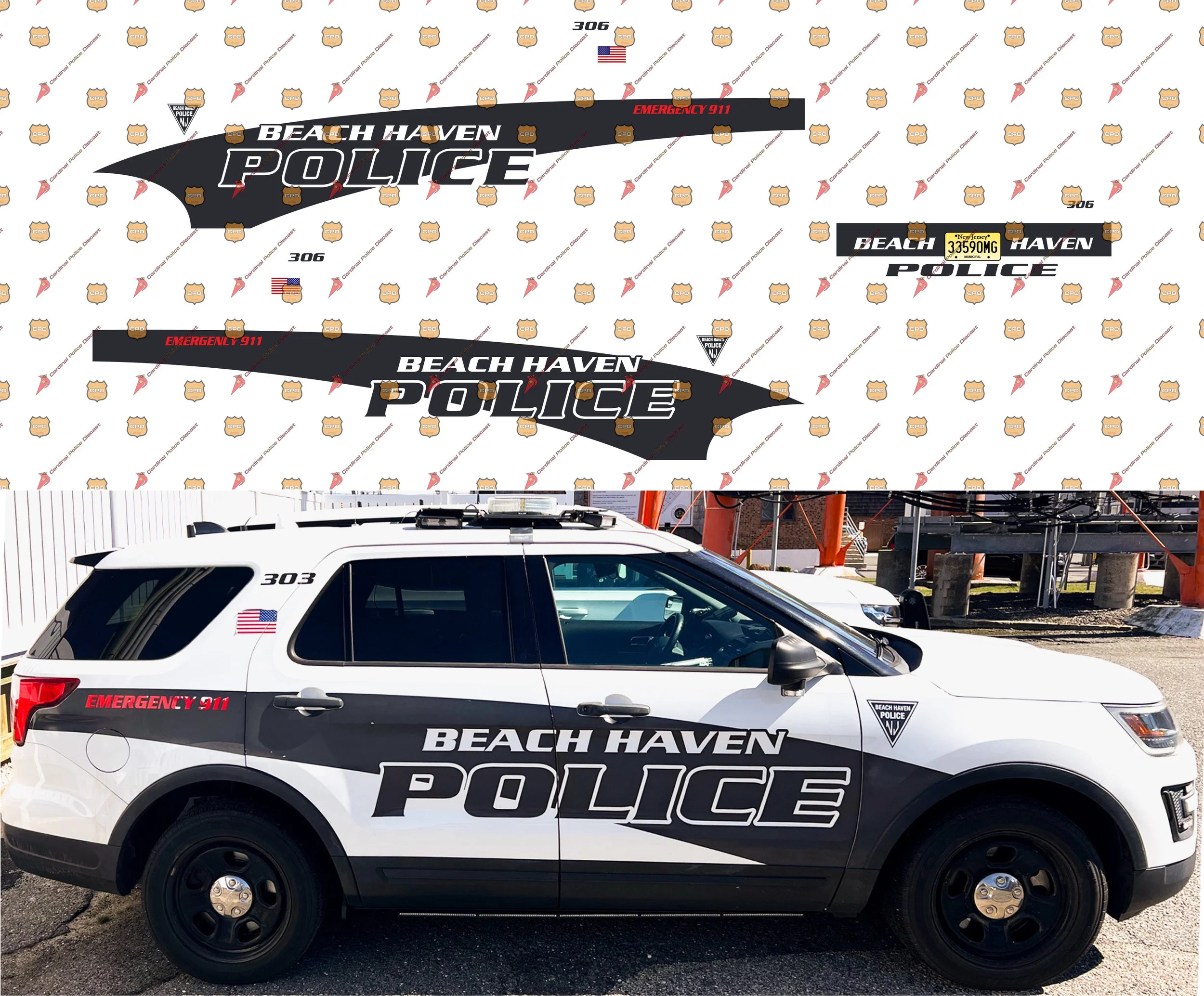 Beach Haven, NJ Police Department — Cardinal Police Diecast